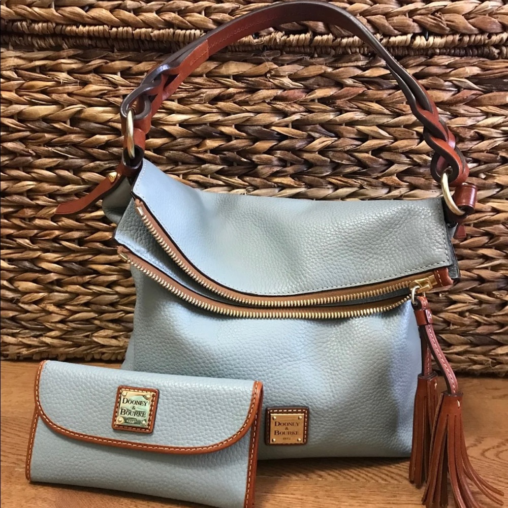 Dooney and Bourke Sloan with matching wallet.